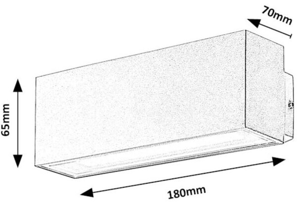 Aplică LED de exterior Rabalux 77076 MATARO LED/10W/230V IP54 alb