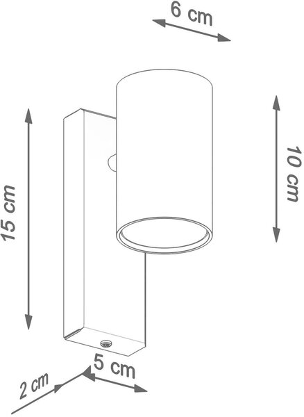 Sollux Lighting Utti lampă de perete 1x40 W alb SL.1076