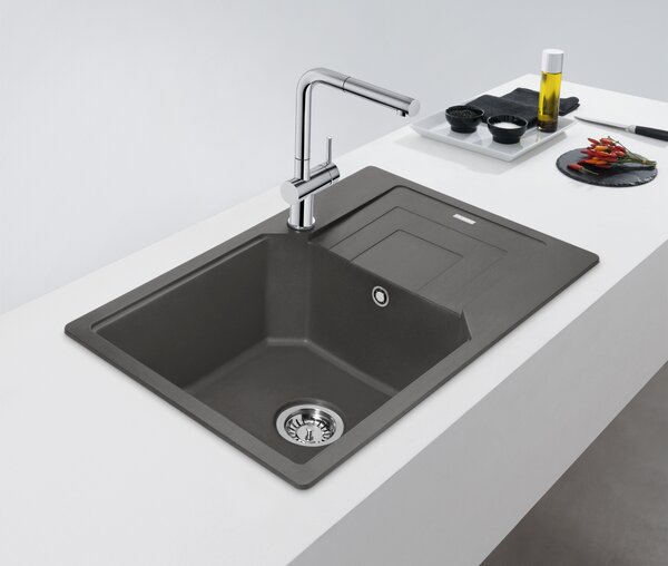 Franke Urban chiuvetă din granit 78x50 cm gri/grafit/onix 114.0687.281
