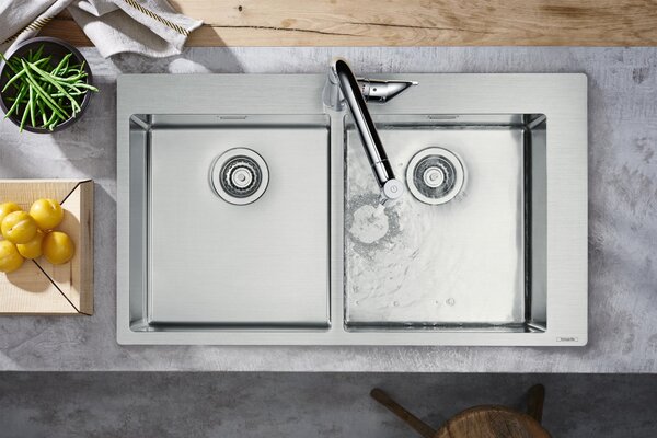 Hansgrohe S 71 chiuveta din otel 86.5x50 cm 43303800