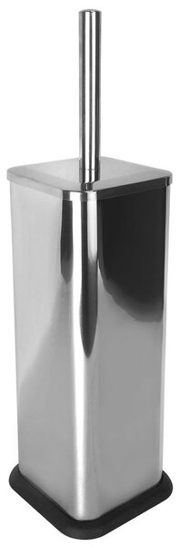 Aqualine Aqualine, perie de toaletă SIMPLE LINE pătrată, covoraș din oțel inoxidabil, GA1210
