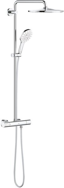 Grohe Rainshower set de duș perete cu termostat cu duș de ploaie alb 26647LS0