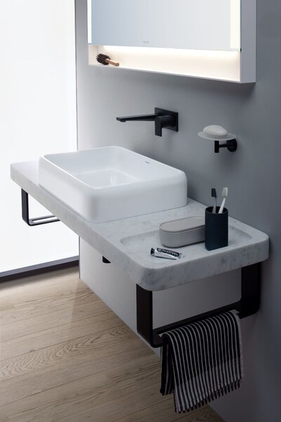 Duravit Tulum baterie lavoar ascuns negru TU1070004046