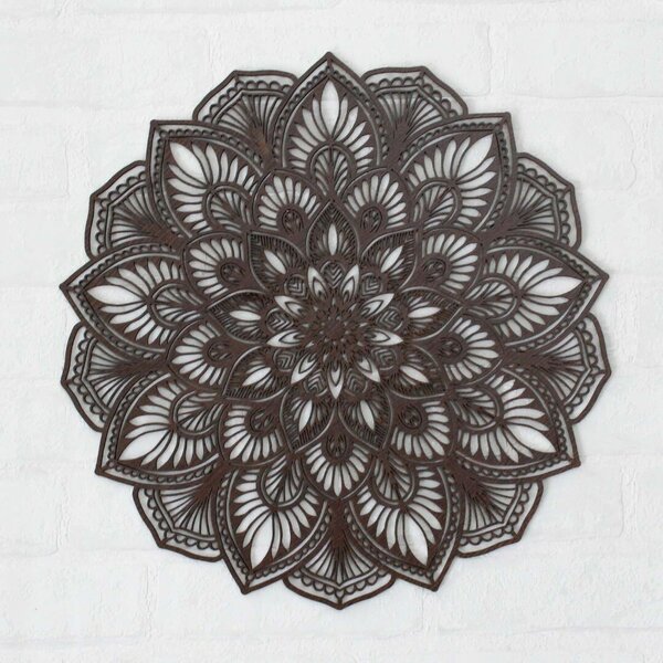 DUBLEZ | Mandala simetrică - Tablou din lemn | Tablou de perete