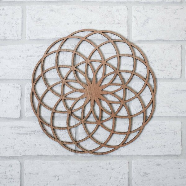 DUBLEZ | Ornament geometric - Mandala vieții | Tablou de perete