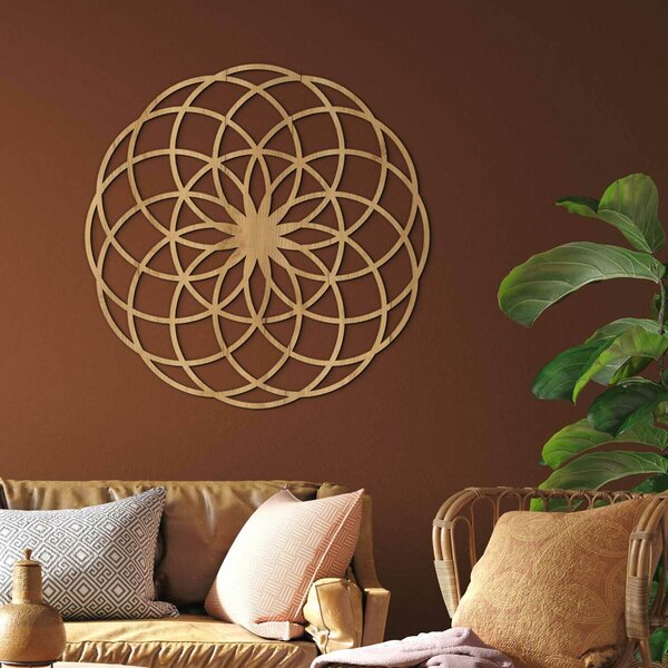 DUBLEZ | Ornament geometric - Mandala vieții | Tablou de perete