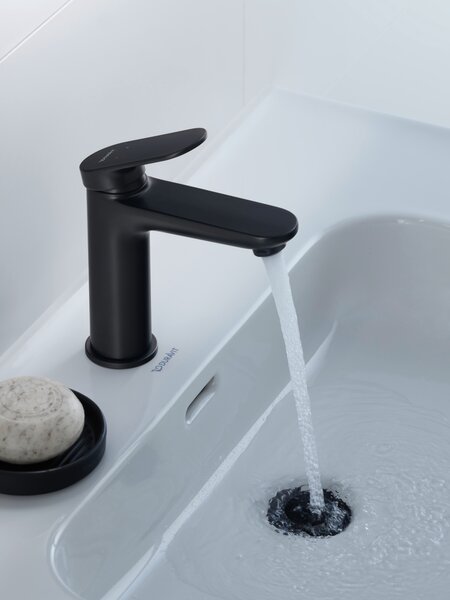 Duravit Wave baterie lavoar stativ negru WA1020001046
