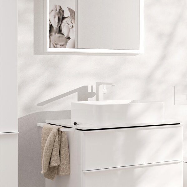 Hansgrohe Tecturis E baterie lavoar stativ alb 73072700
