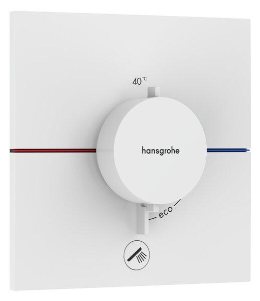 Hansgrohe ShowerSelect Comfort E baterie de duș ascuns cu termostat alb 15575700