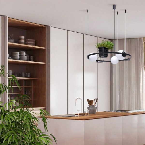 Zuma Line Plant lampă suspendată 3x40 W negru 5005
