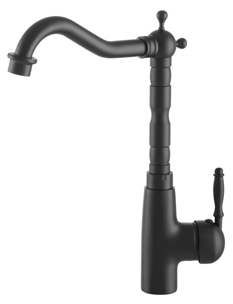 Gamma Retro 3, baterie pentru chiuvetă înaltă, negru mat, GMA-BROK3-BK