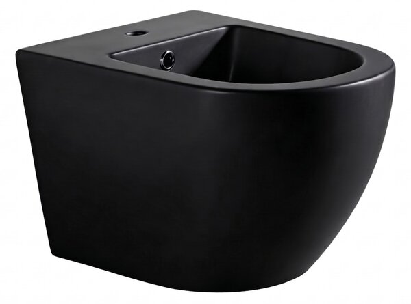 Bideu Erga Lily, montat pe perete 490x360x320 mm, negru mat, ERG-V03-LILY-BD-BK