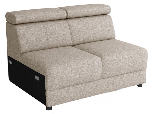 KONDELA Canapea extensibilă 2 locuri 2 BB ZF, gri bej Taupe, BOBY