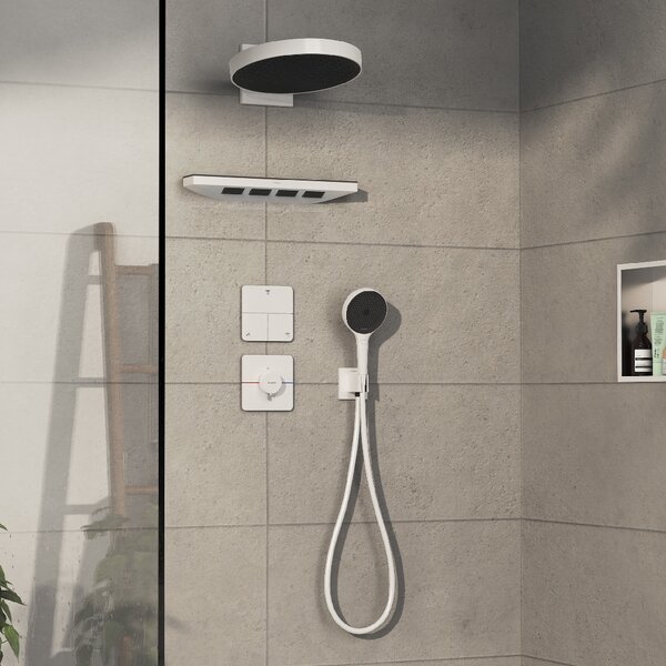 Hansgrohe ShowerSelect Comfort Q baterie de duș ascuns cu termostat alb 15588700