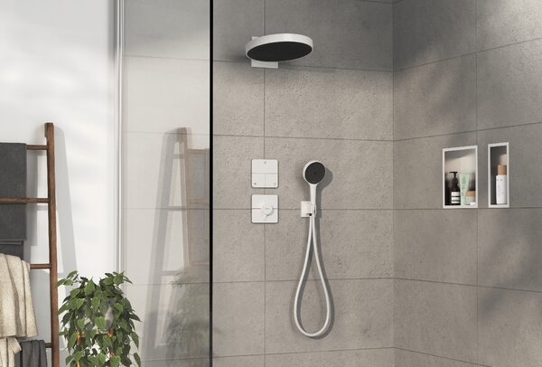 Hansgrohe ShowerSelect Comfort Q baterie de duș ascuns cu termostat alb 15589700
