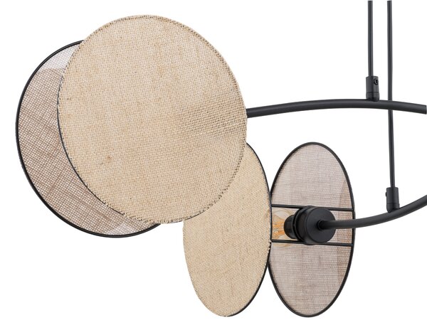 Emibig Motif lampă suspendată 4x10 W negru-nisip 1328/4