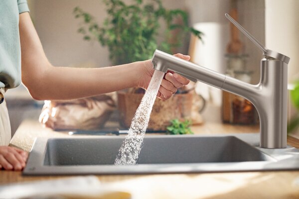 Hansgrohe Zesis M33 baterie bucătărie pe picior oţel inoxidabil 74820800