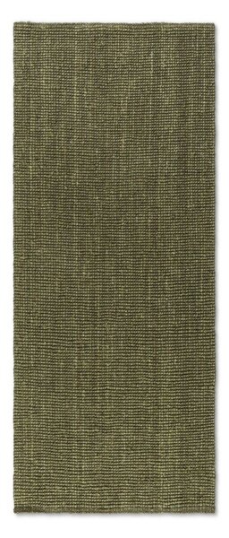 Covor tip traversă kaki din iută 80x200 cm Bouclé – Hanse Home