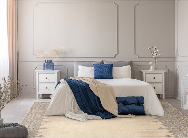 Covor bej din lână 133x180 cm Decori – Agnella