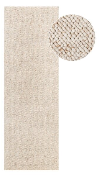 Covor tip traversă crem lavabil 80x240 cm Rocco Cream – Elle Decoration