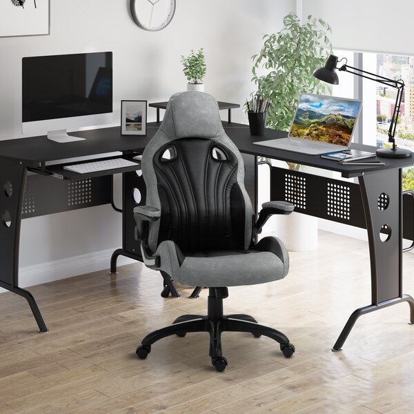 Scaun gaming Vinsetto cu balansoar, 72.5x74x119.2-127.5cm | Aosom RO