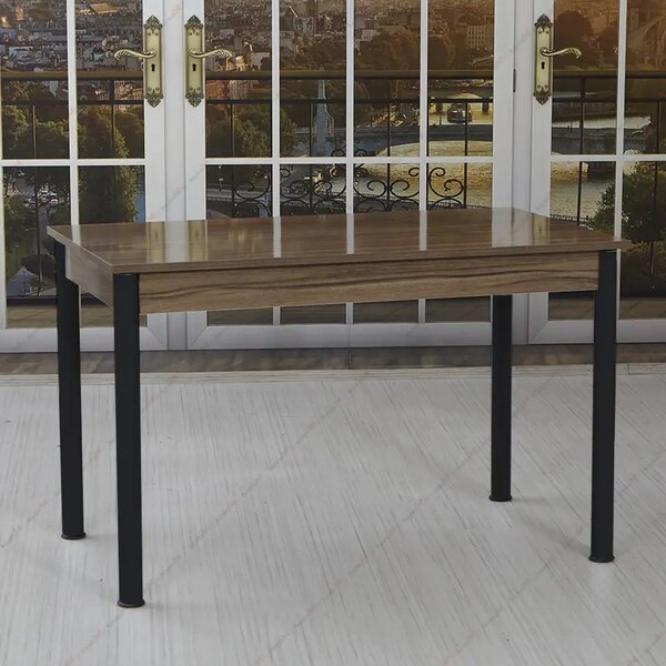 Masa bucatarie Bella nuc si negru, 120 cm