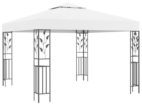 Pavilion de grădină, alb, 3 x 3 m, 180 g/m²