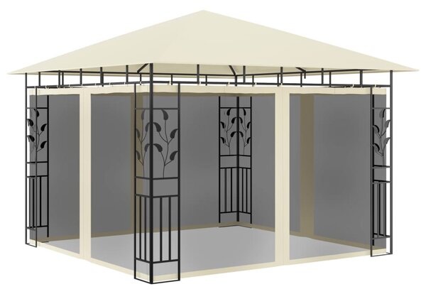 Pavilion cu plasă anti-țânțari, crem, 3x3x2,73 m, 180 g/m²