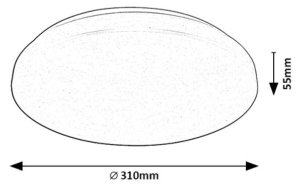 Rabalux Cerrigen plafon 1x24 W alb 71035