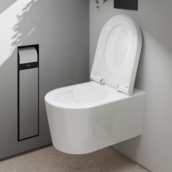 Hansgrohe EluPura S vas wc agăţat fără margine cu spălare turbionară alb 62024450