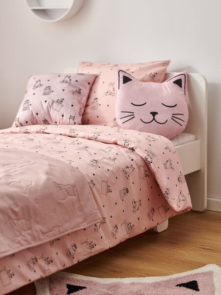 Sinsay - Set lenjerie de pat din bumbac - roz-pastel