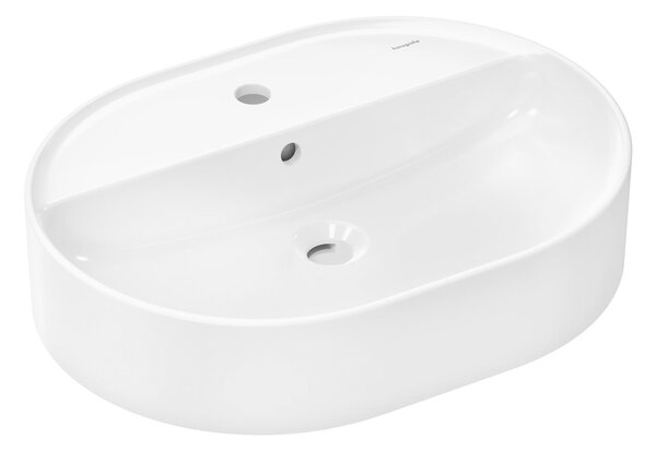 Hansgrohe Xuniva U lavoar 60x45 cm ovale de blat alb mat 61080450