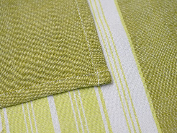 Set din bumbac Napron 32x47 cm cu servetel 40x40 cm FOOD Culoare: Verde