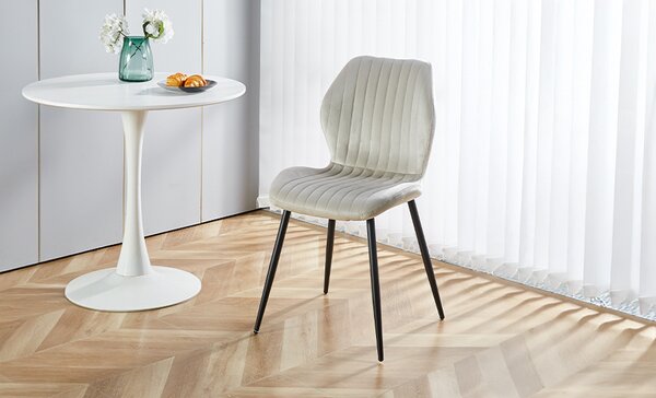 Scaun Living Tapitat KJC104 Bej