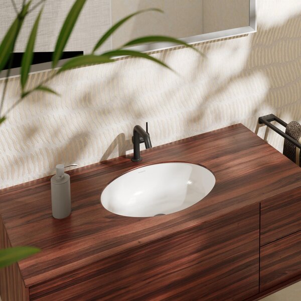 Hansgrohe Xuniva D lavoar 45x35 cm ovale sub blat alb luciu 60152450