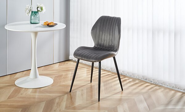 Scaun Living Tapitat KJC104 Gri