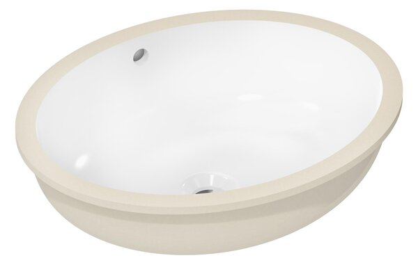 Hansgrohe Xuniva D lavoar 45x35 cm ovale sub blat alb luciu 60152450