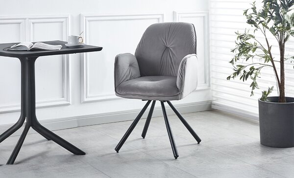 Scaun Living Rotativ KJC80 Gri