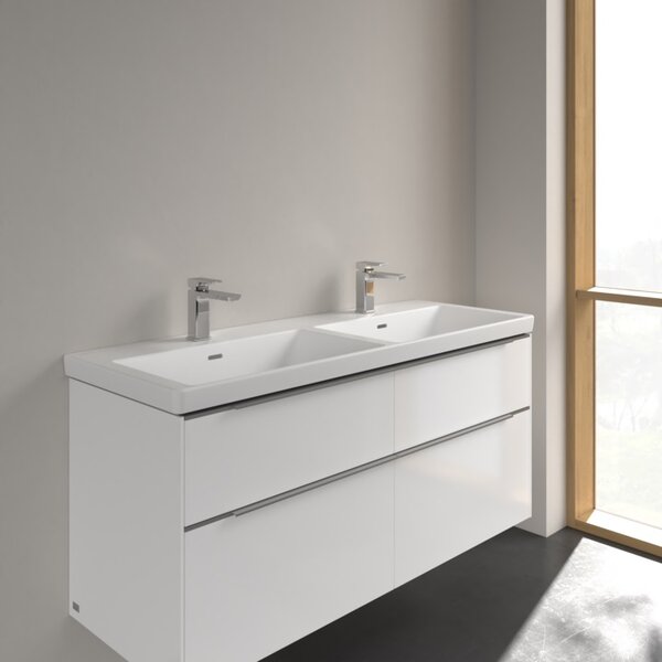 Villeroy & Boch Subway 3.0 lavoar 130x47.5 cm dreptunghiular mobilier alb mat 4A71D5RW