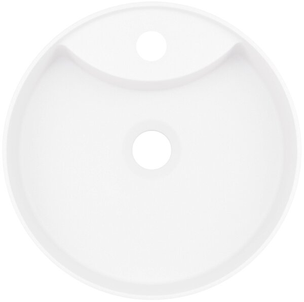Deante Silia lavoar 36x36 cm rotund de blat alb mat CQS_AU4B
