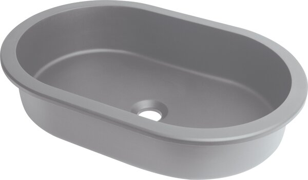 Deante Silia lavoar 58x39 cm ovale sub blat gri/piatră mat CQS_SU6U