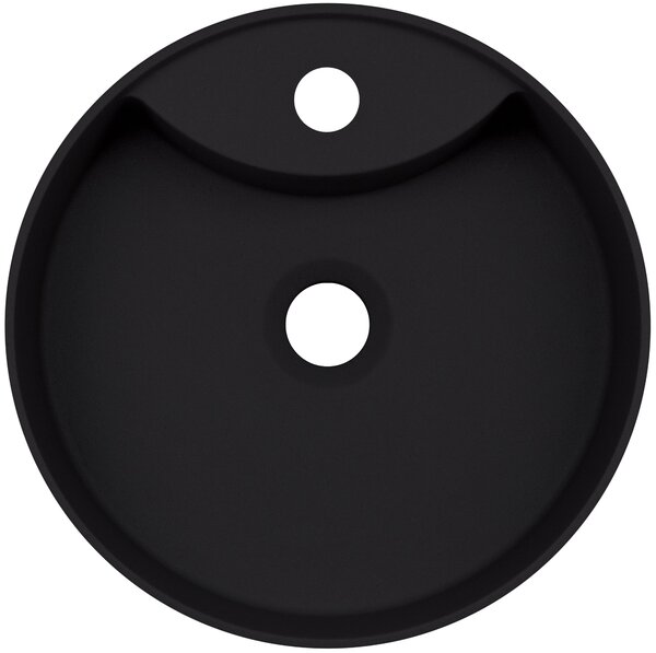 Deante Silia lavoar 36x36 cm rotund de blat negru mat CQS_NU4B