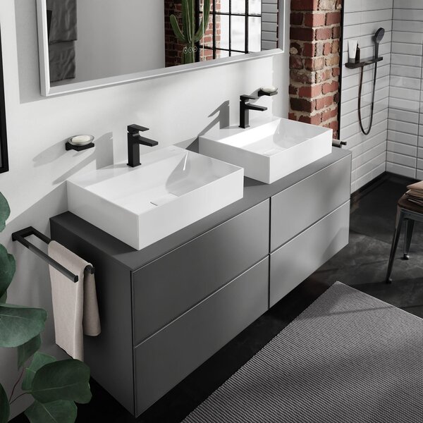 Hansgrohe Xevolos E lavoar 60x48 cm dreptunghiular de blat alb luciu 61094450