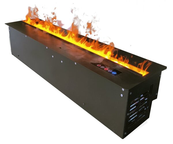Focar semineu electric 3D cu vapori de apa incorporabil, Led, cu sunet, 8 culori, Wi-Fi cu APP internet, ElectricSun MISTique MARE 150cm