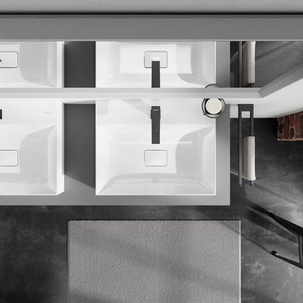Hansgrohe Xevolos E lavoar 60x48 cm dreptunghiular de blat alb luciu 61094450