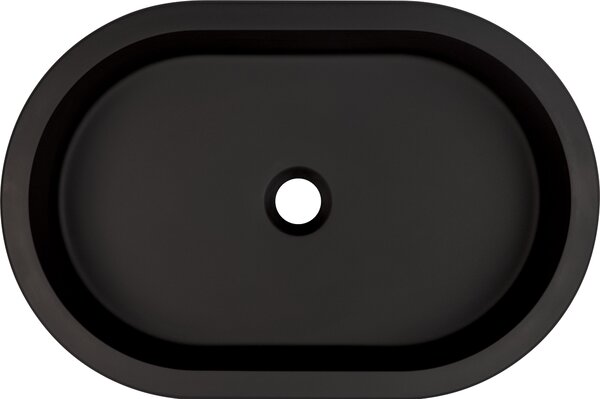 Deante Silia lavoar 58.8x39 cm ovale sub blat negru mat CQS_NU6U