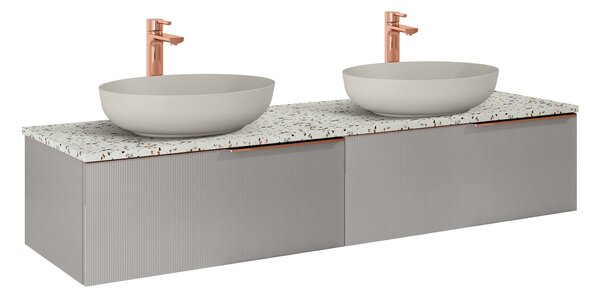 Elita Soho Slim dulap 160x45.3x31.8 cm sub chiuveta pe perete bej RE081604047020