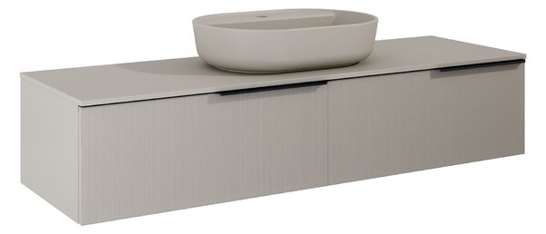 Elita Soho Slim dulap 160x45.3x31.8 cm sub chiuveta pe perete bej RE081604047020