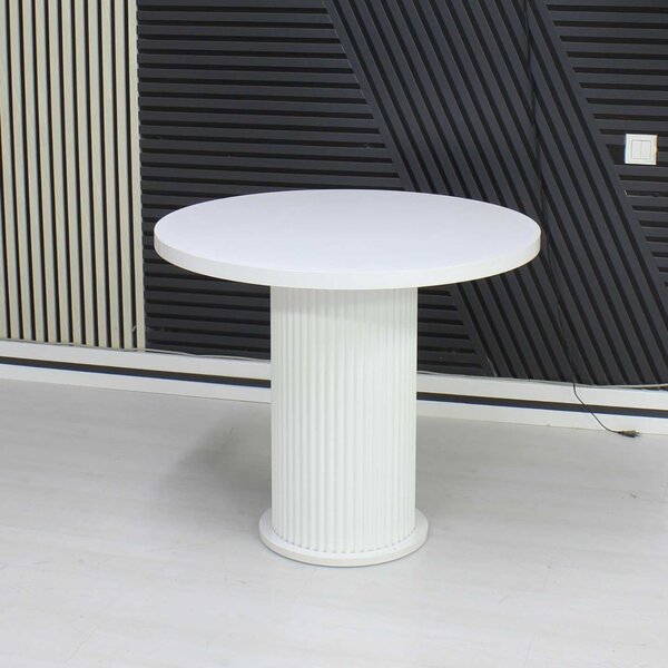 Masă fixă Rotundă Florys Alb 90x75 cm