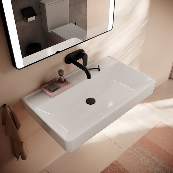 Hansgrohe Xanuia Q lavoar 80x48 cm dreptunghiular clasică alb luciu 60228450